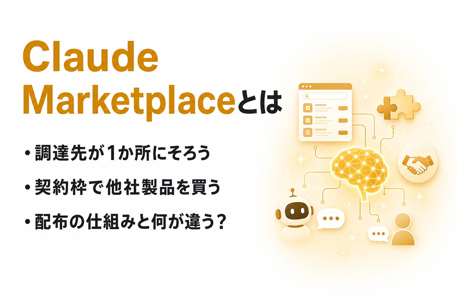 Claude Marketplaceとは？コネクタ・製品・パートナーの3区分と使い方を整理