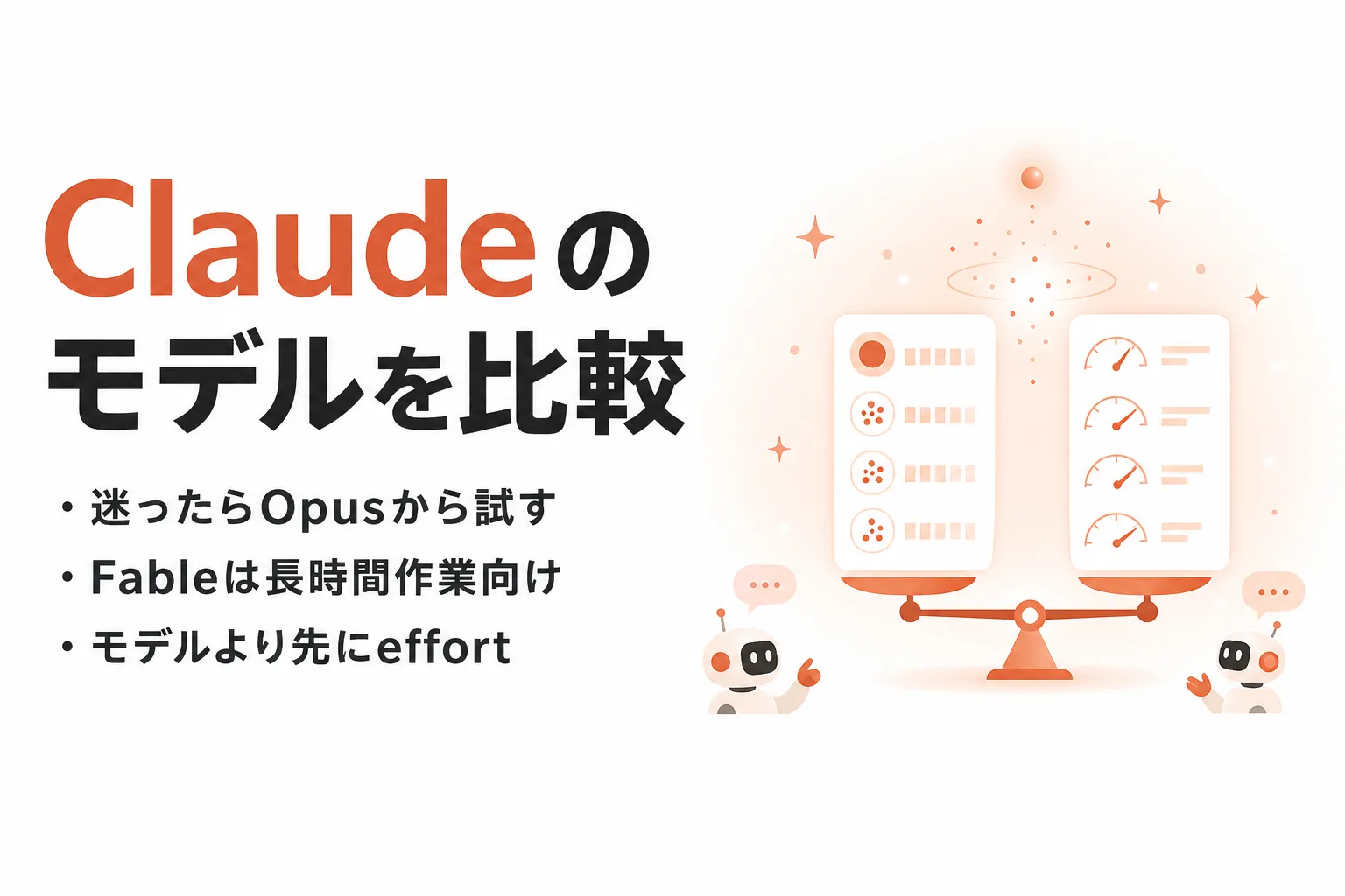 Claudeのモデルを比較｜Fable・Opus・Sonnet・Haikuの違いと選び方