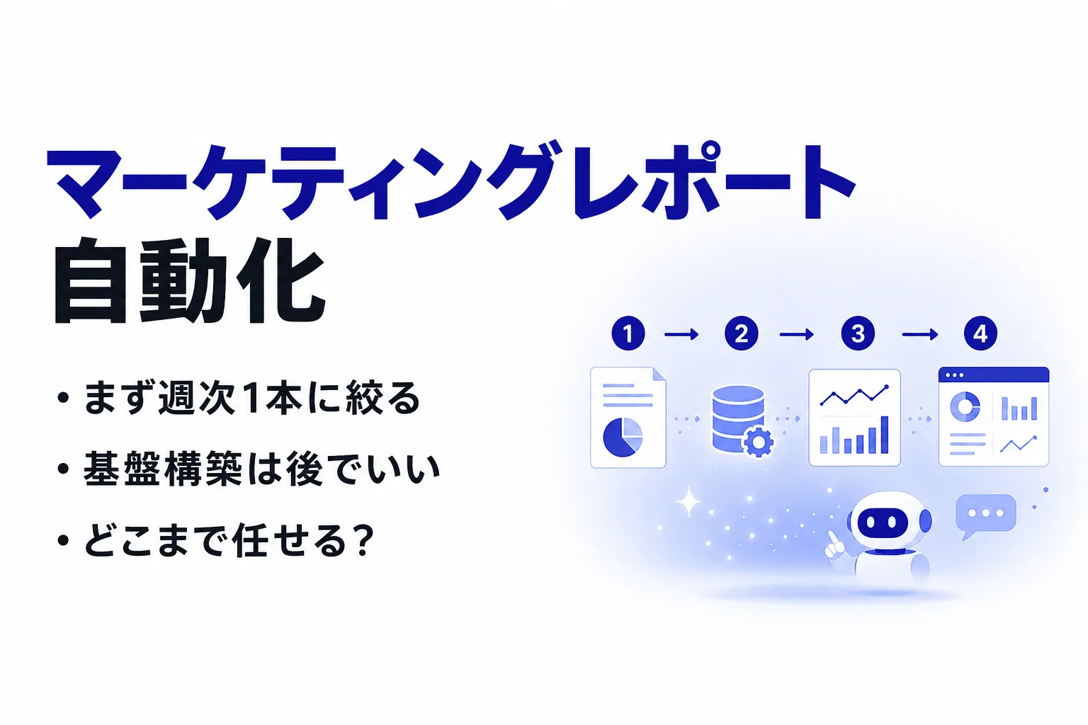 マーケティングレポートをAIエージェントで自動化する5領域と進め方