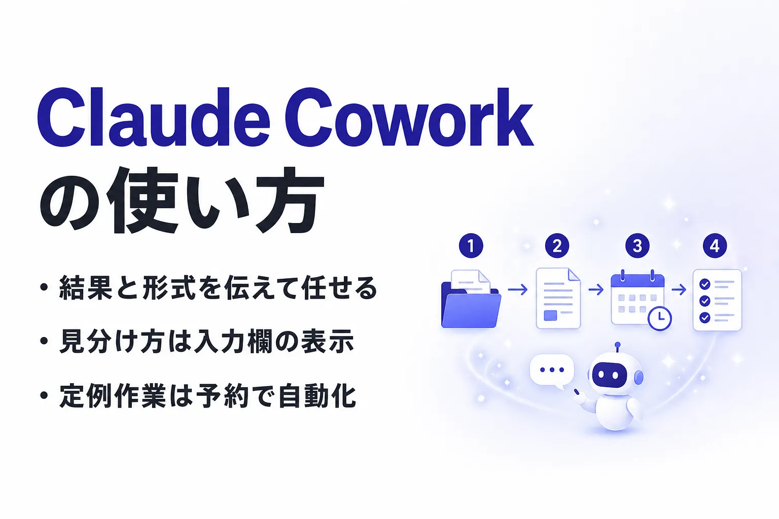 Claude Coworkの使い方｜チャット統合後の始め方と最初のタスクの任せ方