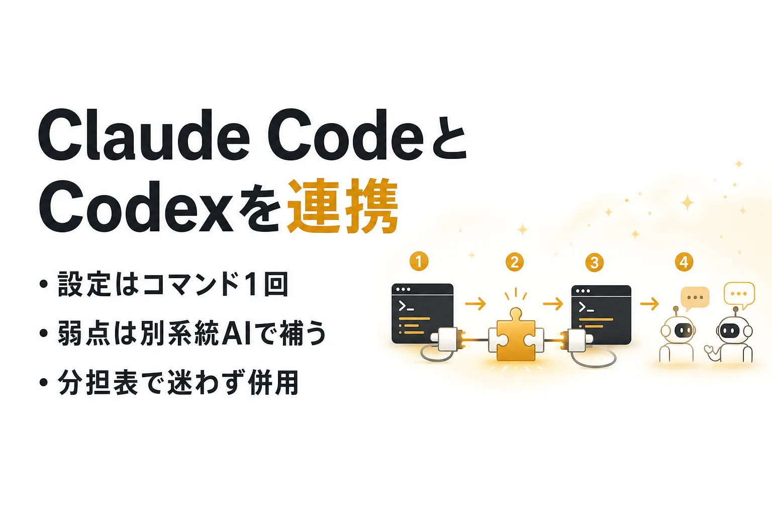 Claude CodeとCodexを連携する方法｜MCP設定手順と併用の役割分担