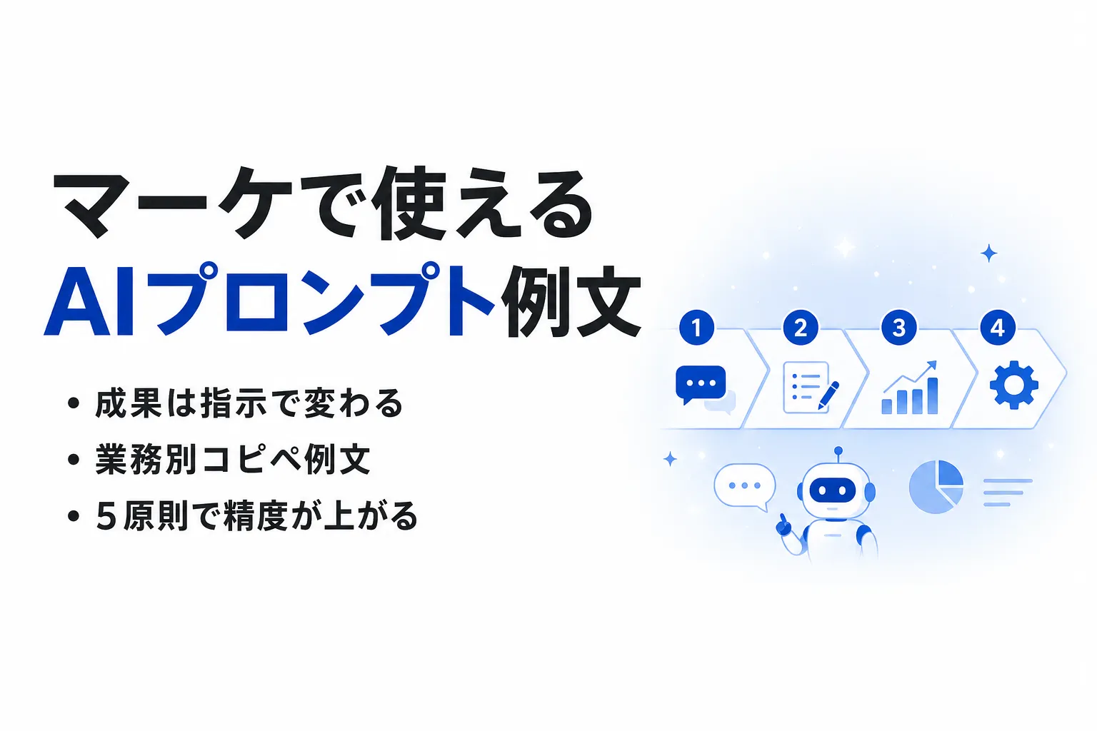 マーケティングで使えるAIプロンプト例文集｜ChatGPT活用の作り方