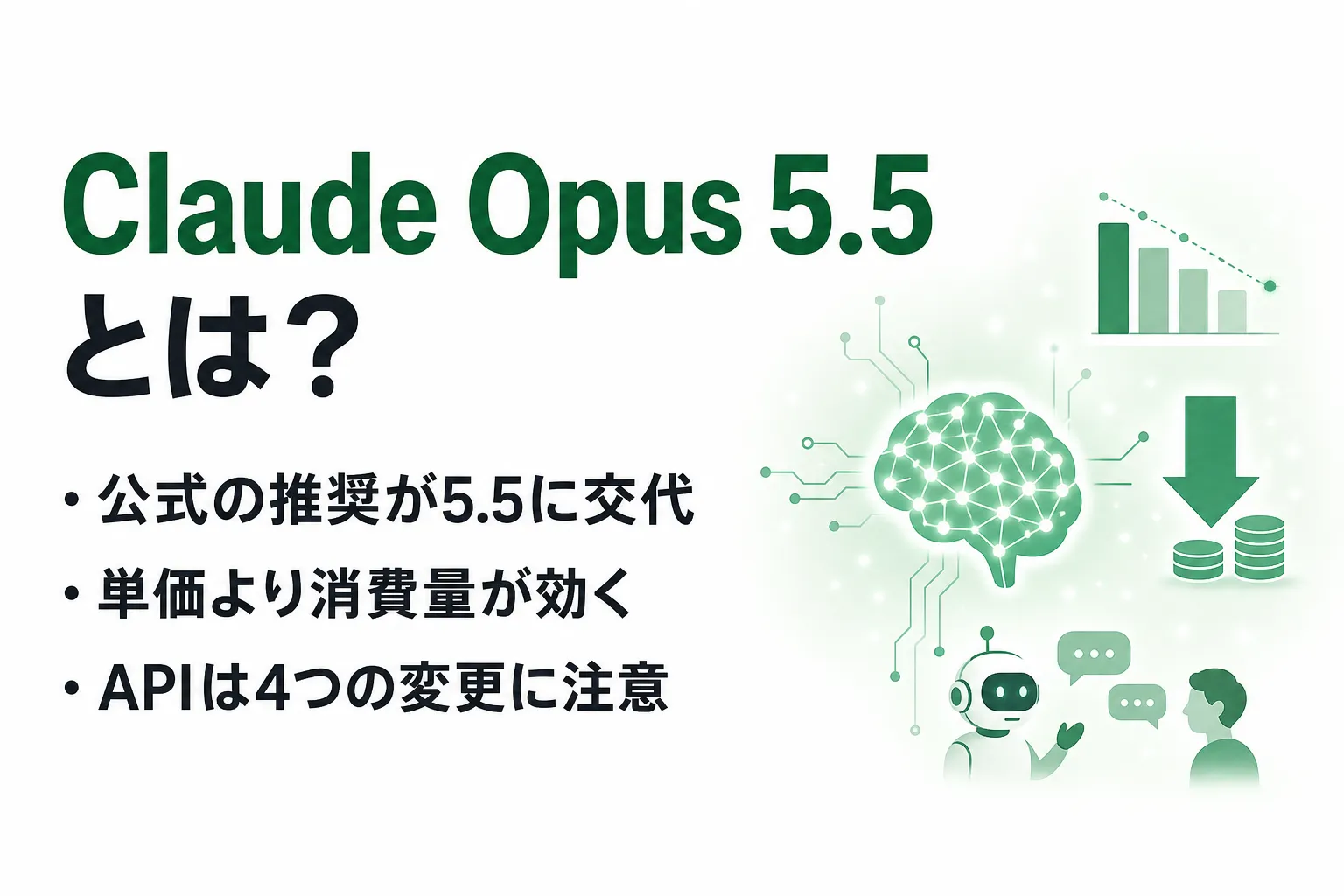 Claude Opus 5.5とは？性能・料金とOpus 5から切り替える判断軸を整理