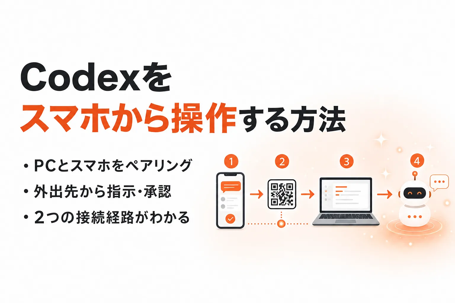 Codex をスマホからリモート操作する設定手順｜外出先でも作業を止めない