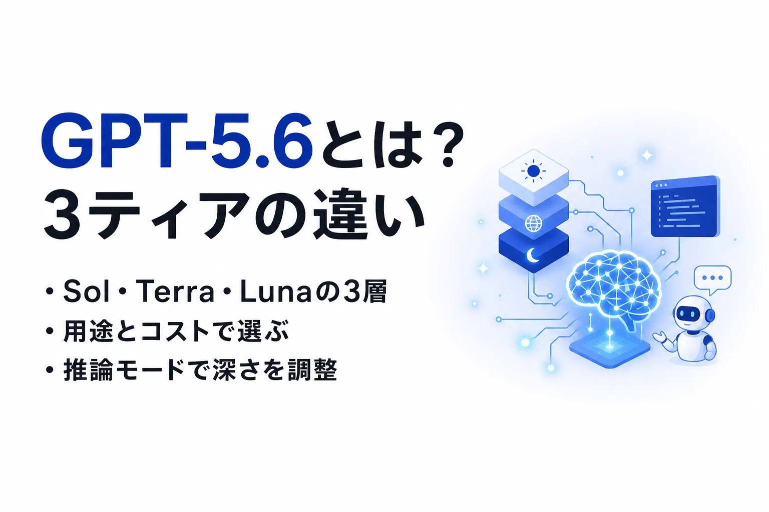 GPT-5.6とは？OpenAIのSol・Terra・Lunaの違い・料金・選び方