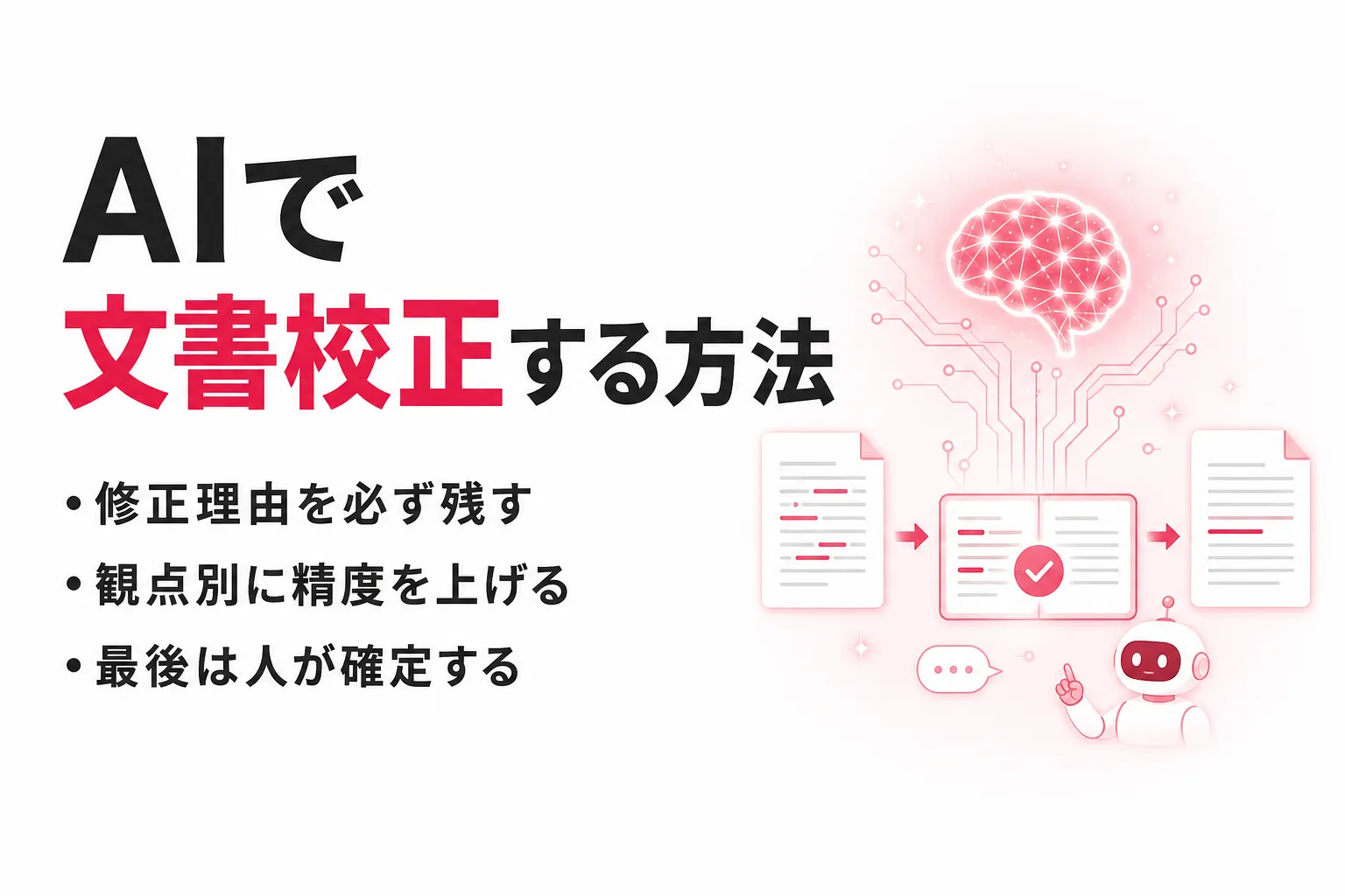 AIで文書校正を行う方法｜精度を上げる5ステップとプロンプト例