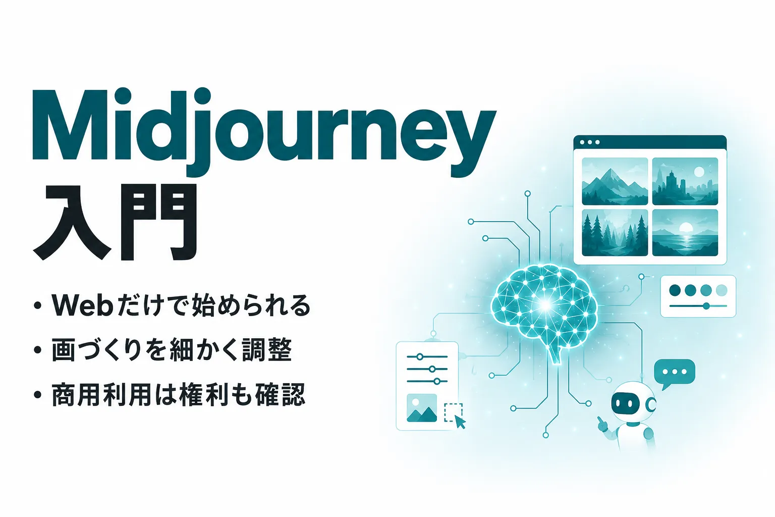 Midjourneyとは？V8.2の使い方・料金・商用利用を初心者向けに解説