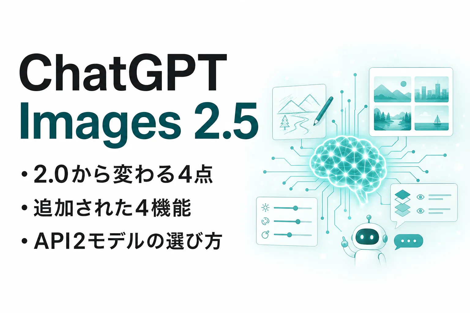 ChatGPT Images 2.5とは？Images 2.0からの変更点と新機能の使いどころ