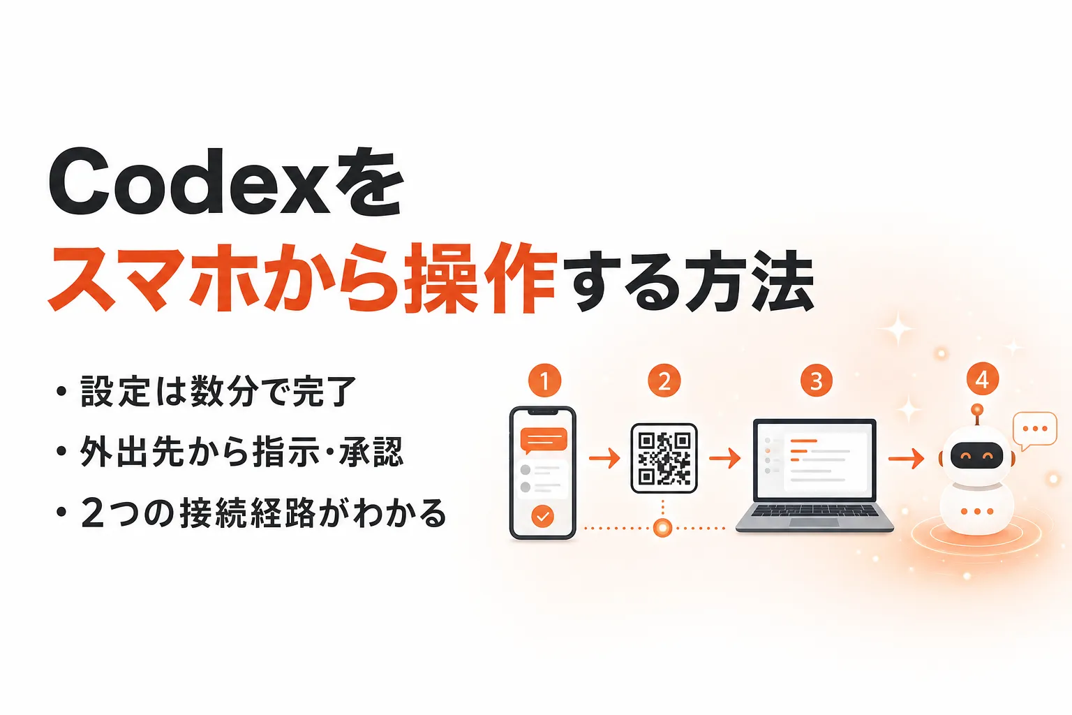 Codex をスマホから操作する設定手順｜外出先でも作業を止めない