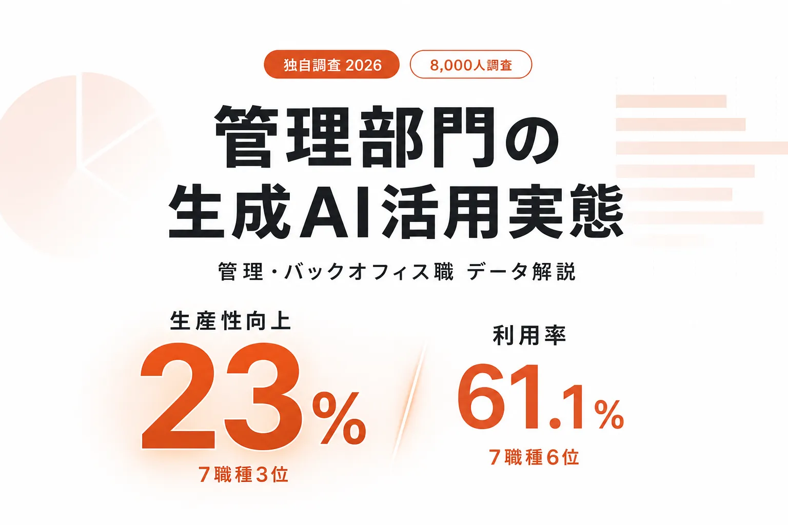 【2026年調査】管理部門（バックオフィス）の生成AI活用実態｜利用率・使い方・成果・課題を解説
