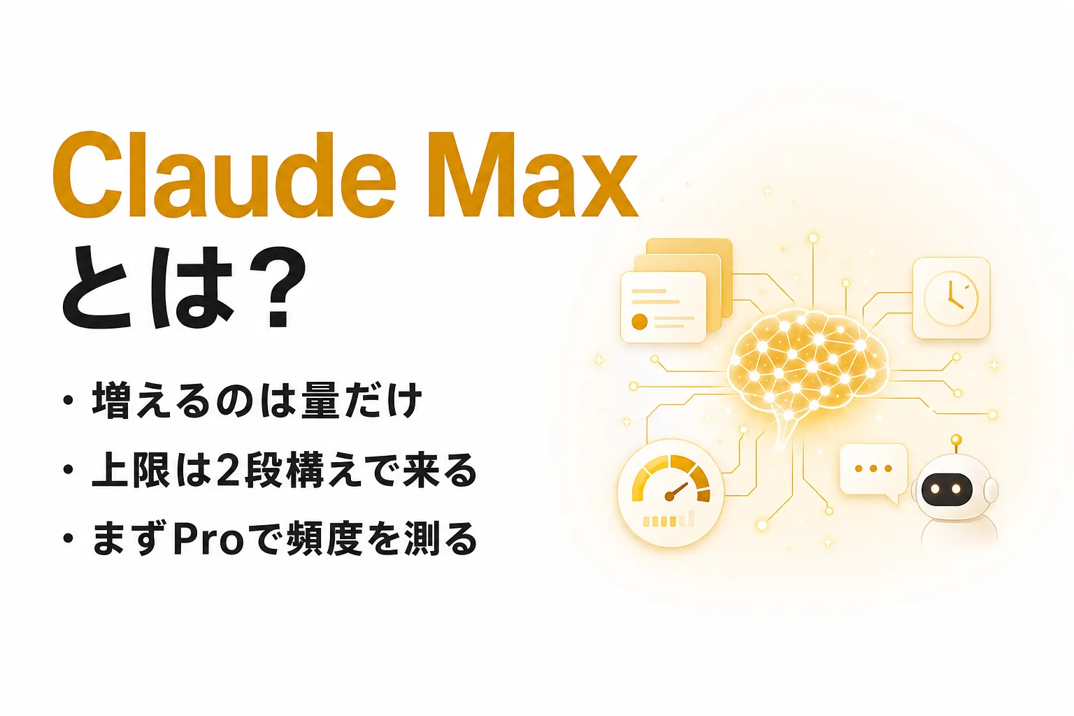 Claude Maxとは？料金・使用量の上限とProとの違い、選び方を整理