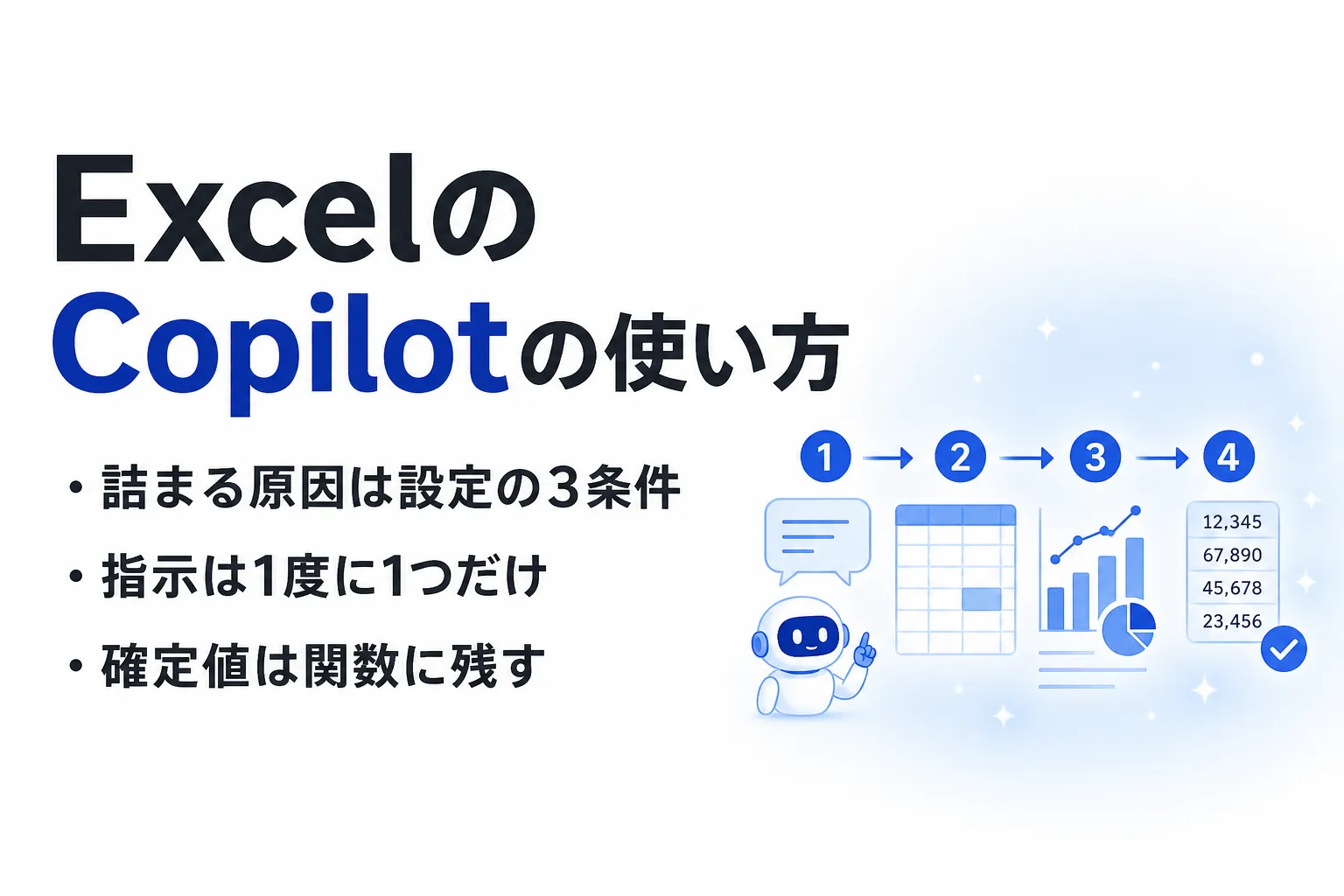 ExcelのCopilotの使い方｜設定4ステップとプロンプト例、できないときの確認