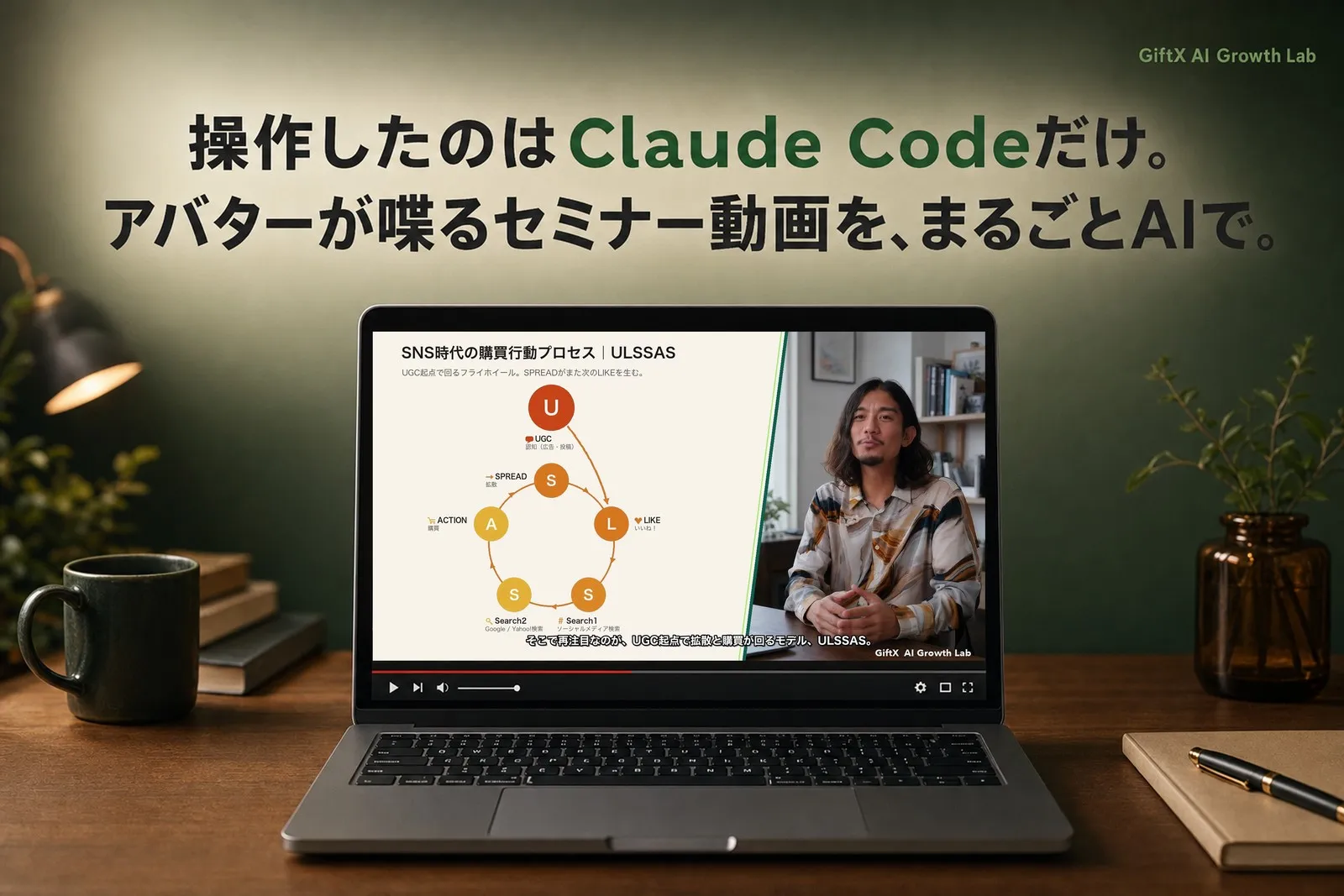 操作したのはClaude Codeだけ。アバターが喋るセミナー動画を、まるごとAIで作ってみた