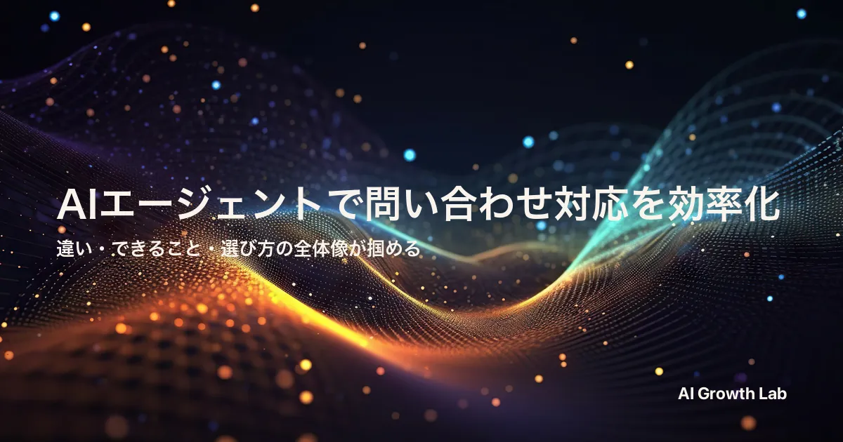 AIエージェントを活用した問い合わせ対応とは？事例や効果的な活用方法を解説