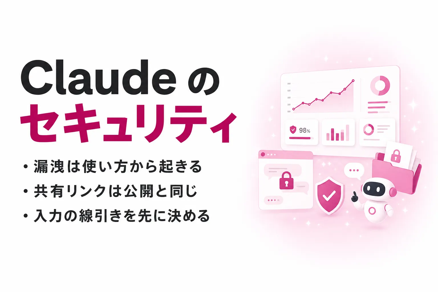 Claude のセキュリティは大丈夫？情報漏洩のリスクと業務で使うための対策