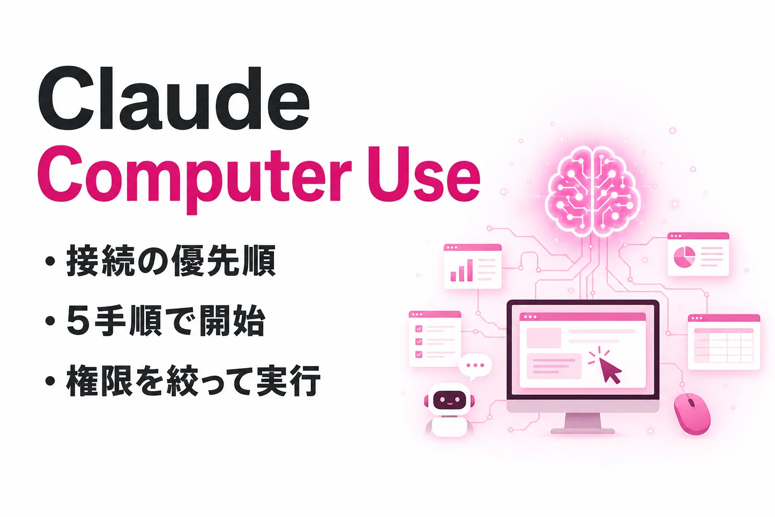 Claude Computer Useとは？使い方・料金・安全性を整理