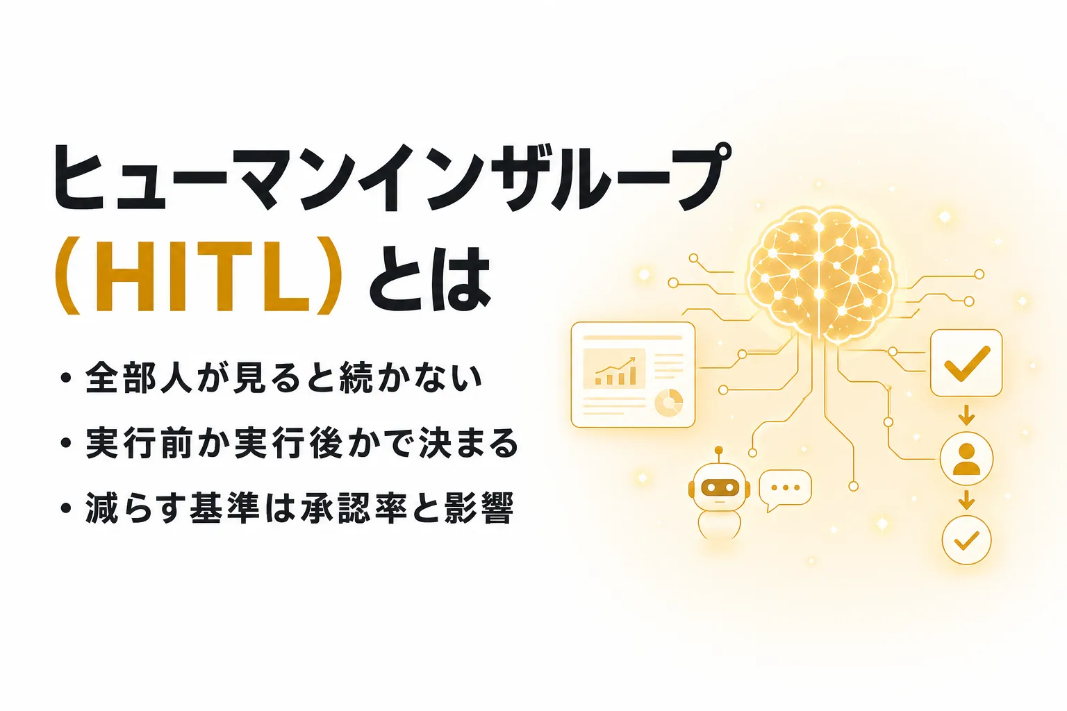HITLとは？ヒューマンインザループの仕組みと、人が確認する範囲の決め方
