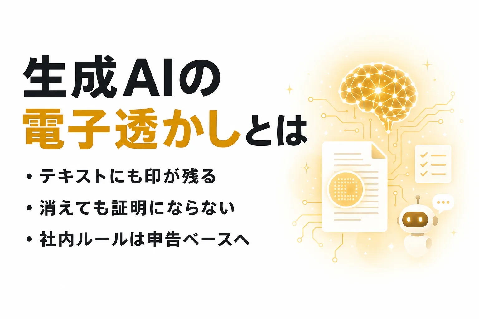 生成AIの電子透かしとは？仕組み・Claudeの対応範囲・社内ルールの見直し方