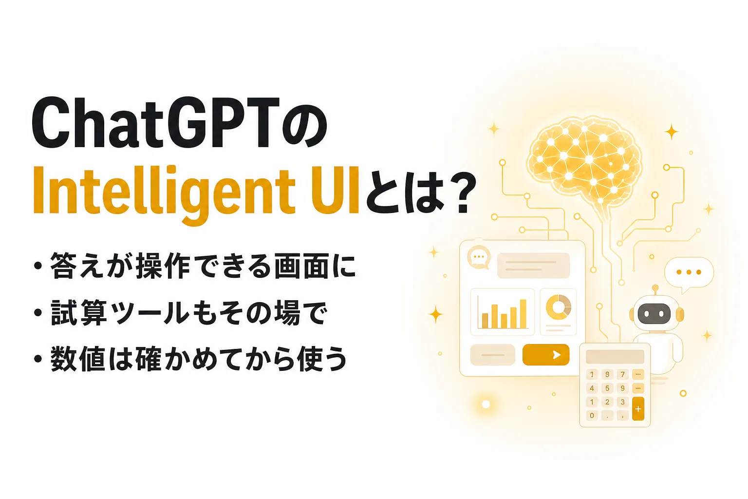ChatGPTのIntelligent UIとは？図や計算ツールで答える新機能の使い方