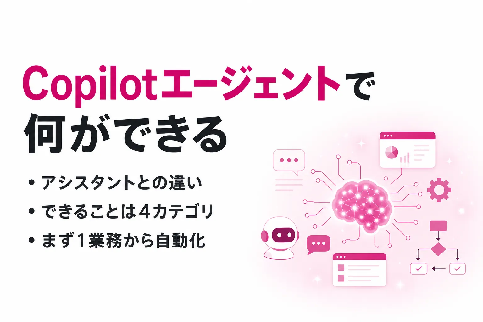 Copilotエージェントで何ができる？できることと通常のCopilotとの違いを整理