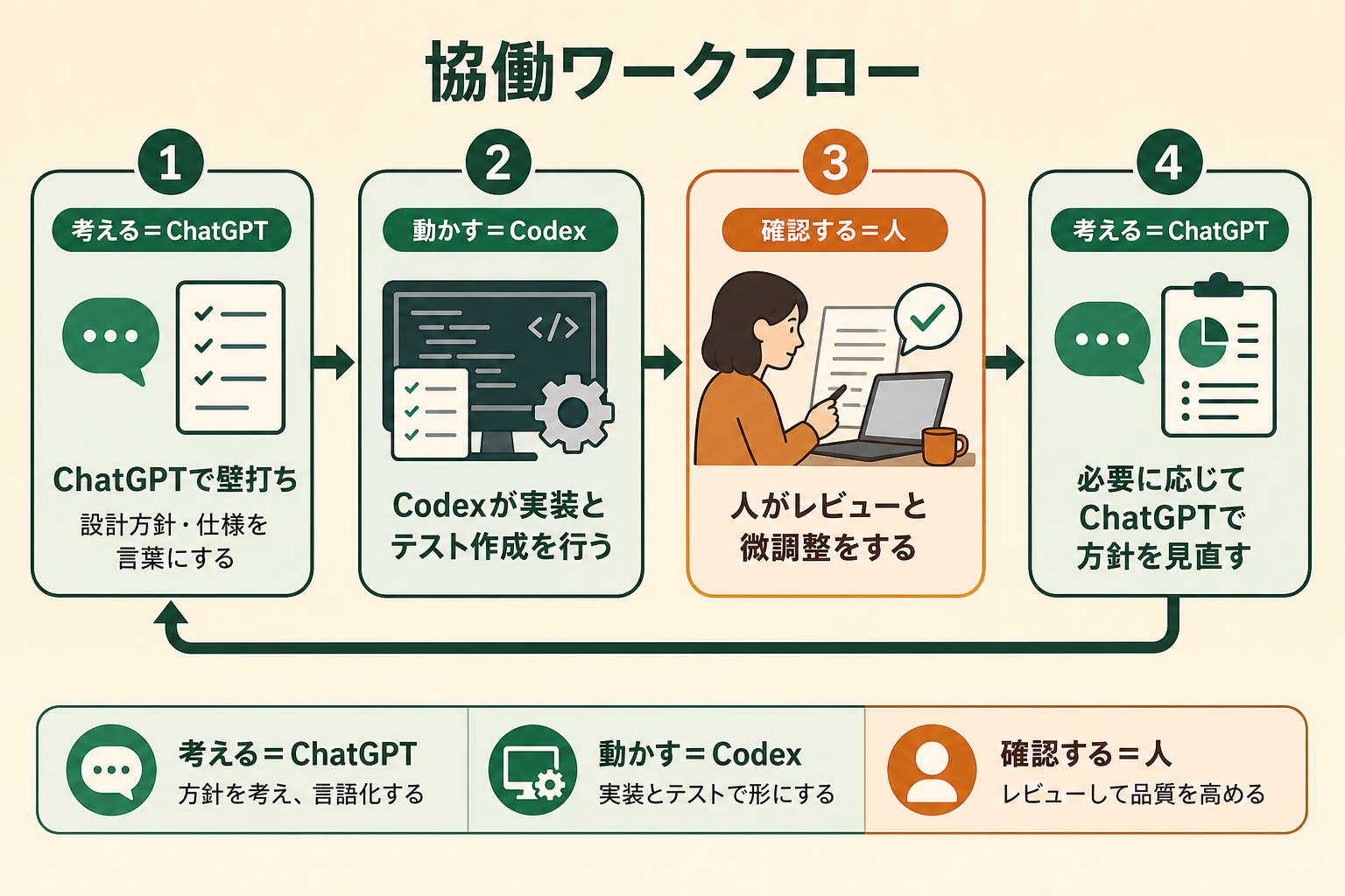 Codex と ChatGPT の使い分け｜違いと目的別の選び方を整理 | AI