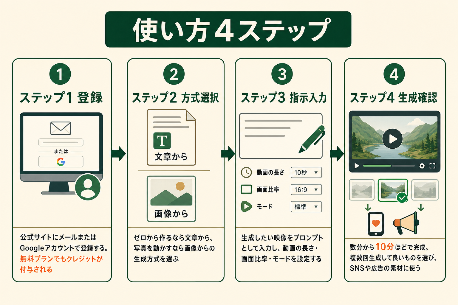 Kling AI の使い方｜始め方から動画生成までの4ステップ